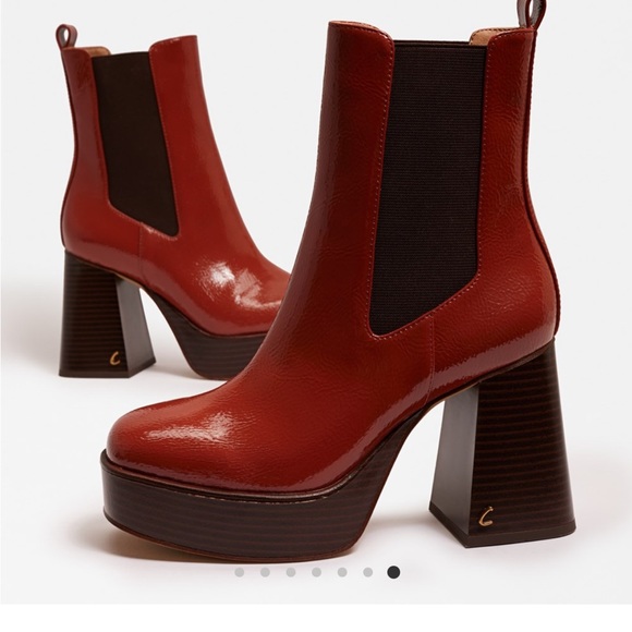 Circus NY Stace Platform Patent Boot in Toffee - Picture 5 of 6